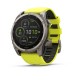 Garmin Fenix 8 Sapphire Solar, 51 mm, titano/geltonas - I&scaron;manusis laikrodis