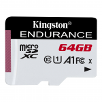 Kingston High-Endurance, microSDXC, 64 GB, balta - Atminties kortelė