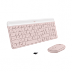 Klaviatūra ir pelė Logitech Slim Combo MK470, US, rožinė Prekė - 920-011322