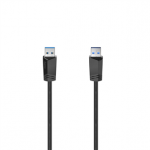 Hama USB-A cable, 5 Gbit/s, 1,5 m, juodas - Laidas