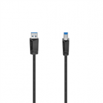 Hama USB-A / USB-B Cable, 5 Gbit/s, juodas - Laidas