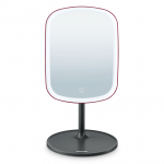 Beurer BS 47 Limited Edition, juodas/raudonas - Kosmetinis veidrodis su ap&scaron;vietimu