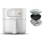 Philips, Airfryer Combi XXL Connected, 8,3 l, 2200 W, baltas - Kar&scaron;to oro gruzdintuvė + garinimo priedas
