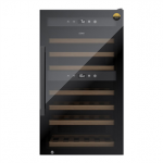 Caso WineExclusive 66 Smart, 66 buteliai, auk&scaron;tis 100 cm, juodas - Vyno &scaron;aldytuvas