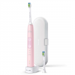 Philips Sonicare ProtectiveClean 5100, su kelioniniu dėklu, baltas/rožinis - Elektrinis dantų &scaron;epetėlis