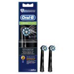 Dantų &scaron;epetėlių antgaliai Braun Oral-B Cross Action, 2vnt, Juodi  Prekė-EB50-2B