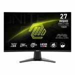 MSI MAG 27CQ6F, 27'', WQHD, Rapid VA, 180 Hz, lenktas, juodas - Monitorius
