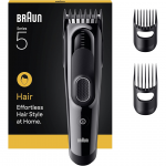 Braun Hair Clipper Series 5, juoda - Plaukų kirpimo ma&scaron;inėlė