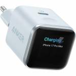 Anker Nano Smart Display Charger, 45W, mėlynas - Įkroviklis