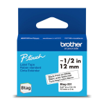 Brother Btag 231, 4m, juoda/balta - Etikečių juosta