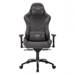 L33T Elite V4 Gaming Chair (Soft Canvas), tamsiai pilka - Žaidimų kėdė