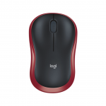 Logitech M185, raudona - Belaidė pelė