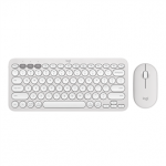 Logitech Pebble 2 Combo, US, balta - Klaviatūra ir pelė