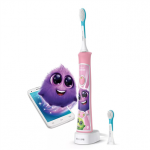Philips Sonicare Kids Bluetooth, baltas/rožinis - Elektrinis dantų &scaron;epetėlis