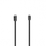 Hama USB-C/Micro-USB Cable, 0,75 m, juodas - Laidas