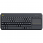 Klaviatūra Logitech K400 Plus, US, Belaidė, Juoda Prekė - 920-007145