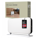 Mill Instant, 2000 W, baltas - Elektrinis radiatorius