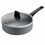 Tefal Halo, 24 cm, pilka - Keptuvė su dangčiu