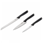 Tefal Essential, 3 vnt., juodas - Peilių rinkinys