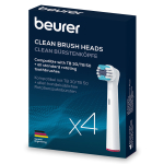 Beurer Clean, 4 vnt., balti - Dantų &scaron;epetėlių antgaliai Prekė - 10156