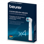 Beurer Clean, 4 vnt., balti - Dantų &scaron;epetėlių antgaliai