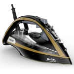 Tefal Ultimate Pure, 3000 W, juodas/aukso spalvos - Garų lygintuvas