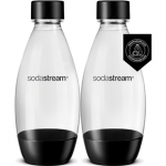 Soda Stream, 2 x 0,5, L, juodi - Buteliai gazuoto vandens gaminimo aparatui