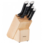 Tefal Ice Force - Peilių rinkinys + medinis blokas