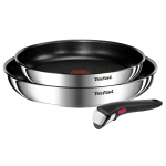 Tefal Ingenio Emotion, 3 dalių, nerūdijančio plieno - Keptuvių rinkinys