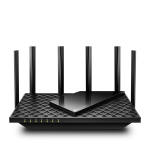 TP-Link Archer AXE75, AXE5400 Tri-Band Gigabit Wi-Fi 6E, juodas - Wi-Fi mar&scaron;rutizatorius