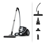 Tefal Compact Power XXL, 900 W, be mai&scaron;elių, juodas - Dulkių siurblys Prekė - TW4B75