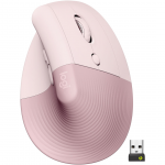 Logitech Lift Vertical Ergonomic Mouse, silent, rožinė - Belaidė pelė