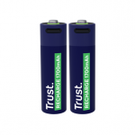Trust USB-C rechargeable AA batteries, 2 vnt. - Įkraunamos baterijos