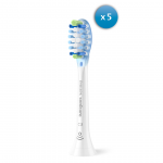 Philips Sonicare Premium Plaque Defence, 5 vnt., balti - Dantų &scaron;epetėlių antgaliai