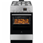 Electrolux Steambake, 58 L, plotis 50 cm, nerūdijančio plieno - Dujinė viryklė su elektrine orkaite