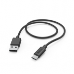 Laidas Hama Charging Cable, USB-A, USB-C, 1 m, black - USB Cable Prekė - 00201594