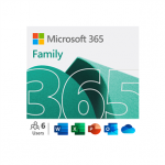 Microsoft 365 Family, 12 mėn. prenumerata, 6 naudotojai / 5 įrenginiai, 1 TB OneDrive, ENG - Programinė įranga Prekė - 6GQ-01897