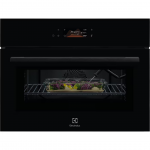 Electrolux 800 Series MealAssist Combiquick&reg;, su mikrobangų krosnelės funkcija, 44 L, juoda - Įmontuojama kompakti&scaron;ka orkaitė