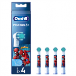 Dantų &scaron;epetėlių antgaliai Braun Oral-B, Kids Spiderman, 4 vnt. Prekė - EB10-4/SPIDERMAN