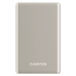 Canyon OnCharge 505 Slim Magsafe, 5000 mAh, belaidis įkrovimas, USB-C, smėlio spalvos - I&scaron;orinė baterija
