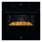 Electrolux 600 SteamBake, 65 L, juoda - Įmontuojama orkaitė