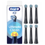 Braun Oral-B UltimateClean, 6 vnt., juodi - Dantų &scaron;epetėlių antgaliai