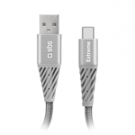 Laidas SBS Extreme Charging Cable, USB-A - USB-C, 1,5 m, gray Prekė - TECABLEUNRETCK