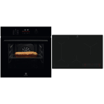 Electrolux, 65 L, juoda - Įmontuojama orkaitė + indukcinė kaitlentė