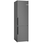 Bosch, NoFrost, 363 L, auk&scaron;tis 203 cm, juodo nerūdijančio plieno - &Scaron;aldytuvas