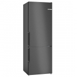 Bosch, NoFrost, 440 L, auk&scaron;tis 203 cm, juodas - &Scaron;aldytuvas