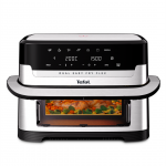 Tefal Dual Easy Fry Flex, 2700 W, 9 L, nerūdijančio plieno/juoda - Kar&scaron;to oro gruzdintuvė