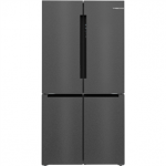 Bosch Series 4, No Frost, 605 L, 183 cm, juodo nerūdijančio plieno - SBS &Scaron;aldytuvas