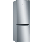 Bosch Series 2, NoFrost, 305 L, 186 cm, nerūdijančio plieno - &Scaron;aldytuvas