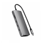 Satechi USB-C Multiport Adapter 8K With Ethernet V3, pilkas - USB &scaron;akotuvas
